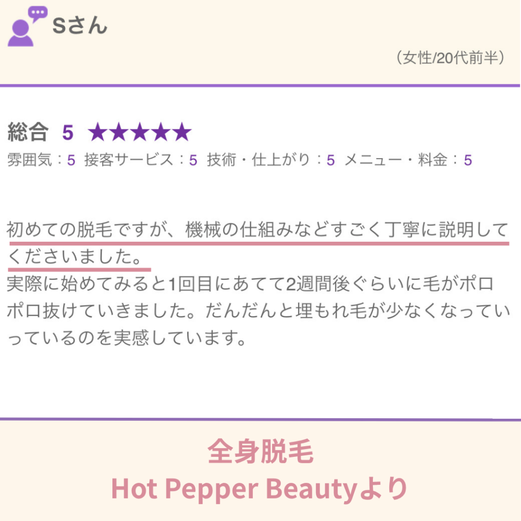 奈良県の女性専用サロンvivio.の全身脱毛イメージ